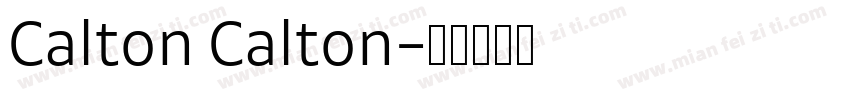 Calton Calton字体转换